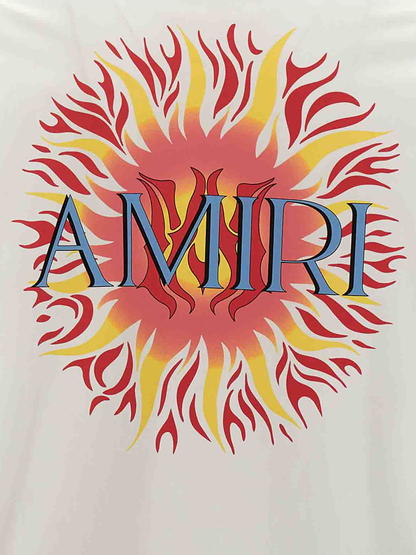 Amiri Sun Logo T-Shirt in White