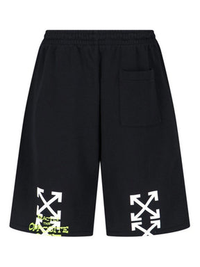 Off-White Opposite Arrow Sweat Shorts in Black