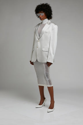 WHAT ARE YOU NOT SILK BLAZER