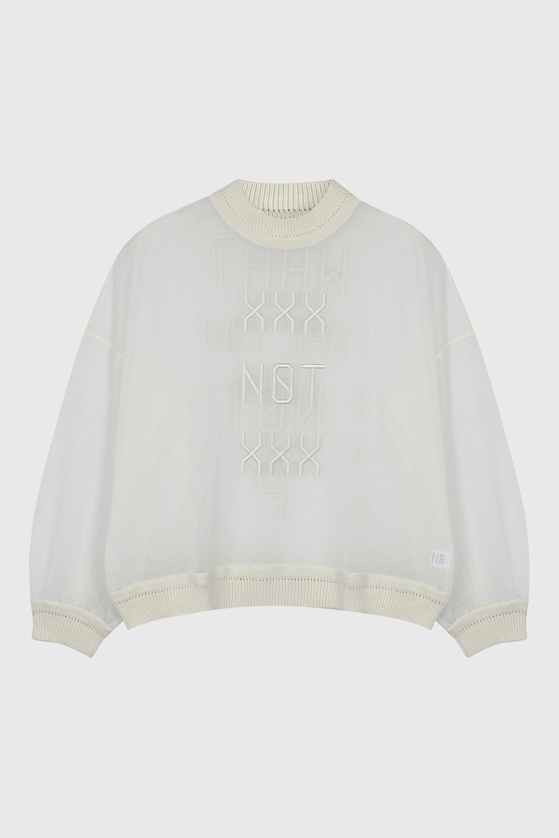 WHAT ARE YOU NOT SHEER KNIT PULLOVER