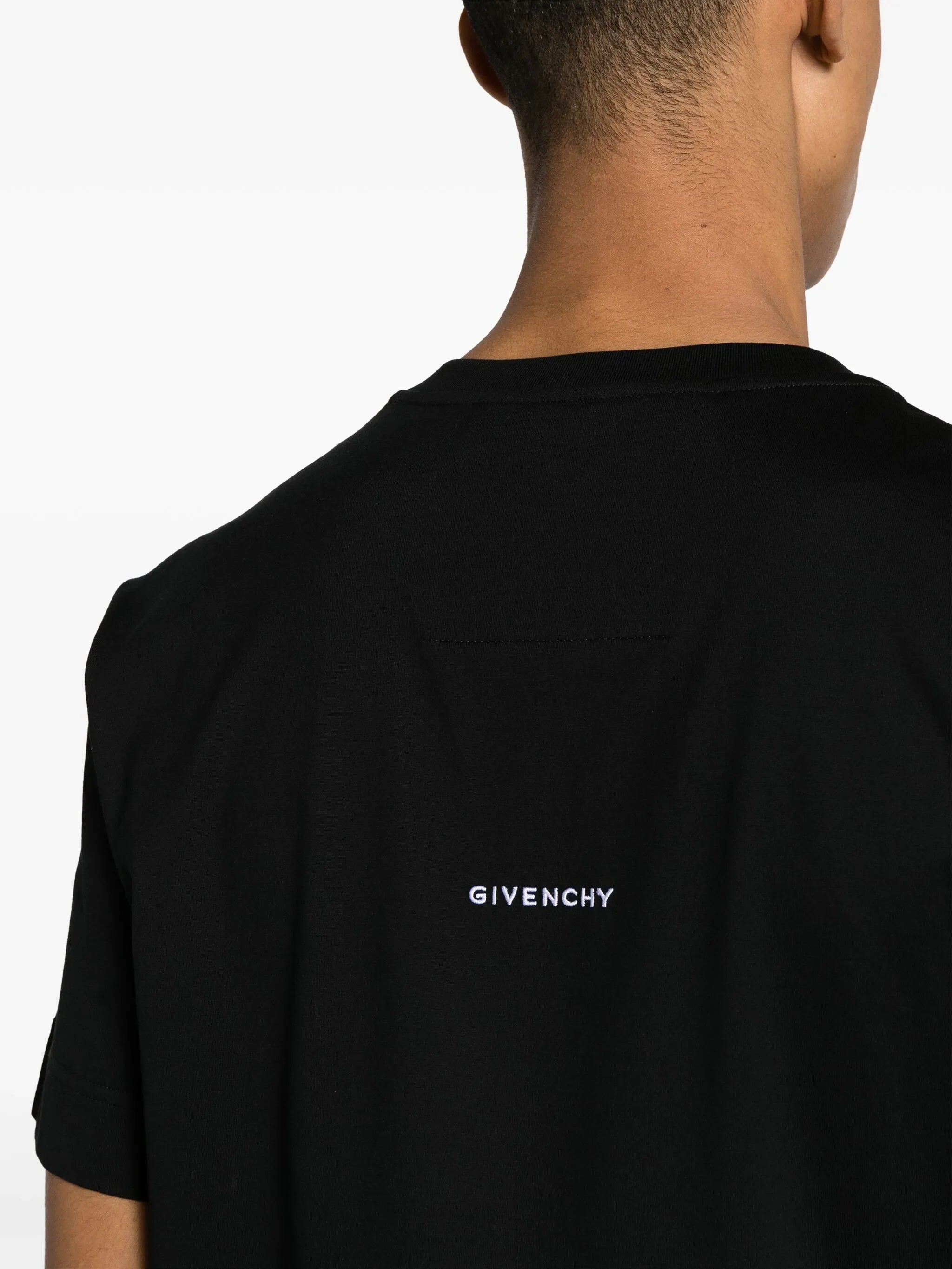 Givenchy Embroidered 4G Slim Fit T-Shirt in Black