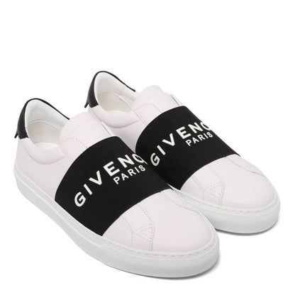 White and Black Urban Street Leather Sneaker