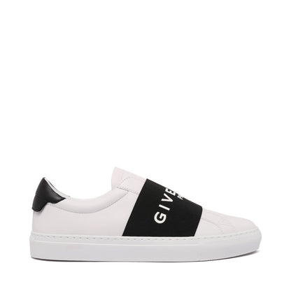 White and Black Urban Street Leather Sneaker