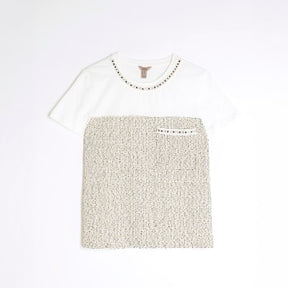 White Boucle Boutique T-Shirt
