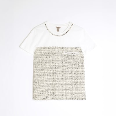 White Boucle Boutique T-Shirt