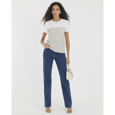 White Boucle Boutique T-Shirt