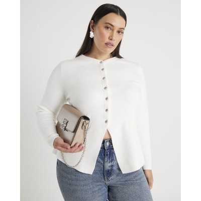 White Button Up Cardigan