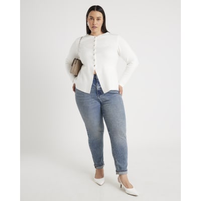 White Button Up Cardigan