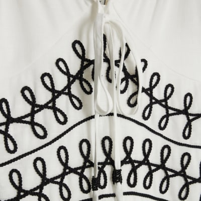 White Cornelli Mini Beach Dress