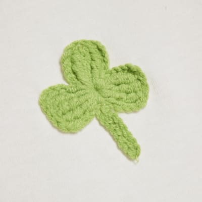 White Crochet Clover Lucky Me T-Shirt