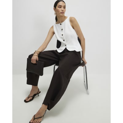 White Fitted Waistcoat