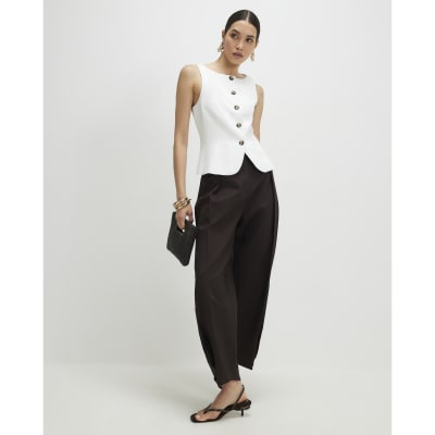 White Fitted Waistcoat