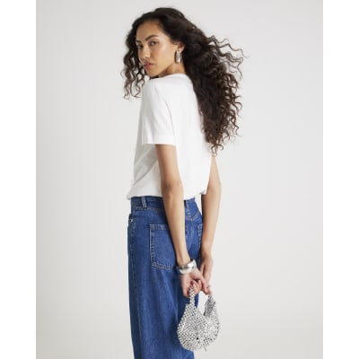 White Floral 3D Boutique T-Shirt