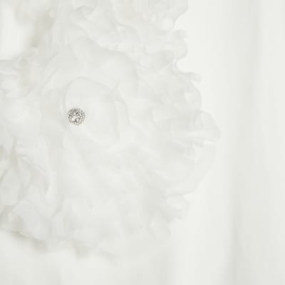 White Floral 3D Boutique T-Shirt