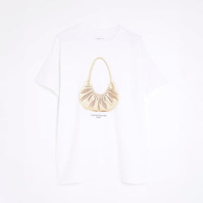White Glitter L'Amour Bag T-Shirt