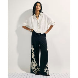 White Linen Blend Shirt