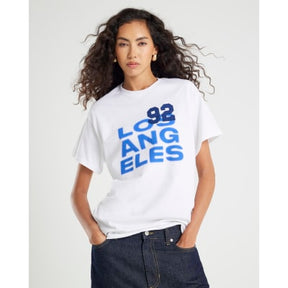 White Los Angeles Denim Patch T-shirt