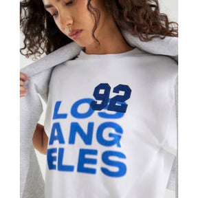 White Los Angeles Denim Patch T-shirt