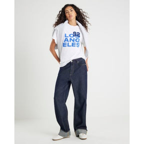 White Los Angeles Denim Patch T-shirt