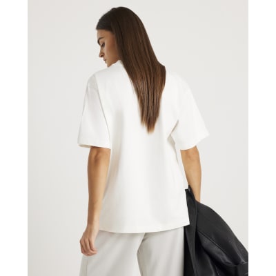 White Manhattan Premium T-shirt