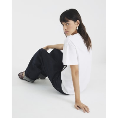 White Monogram Handbag T-Shirt
