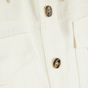White Pocket Utility Sleeveless Shirt