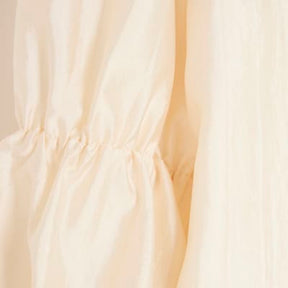 White Puff Sleeve Shacket Top