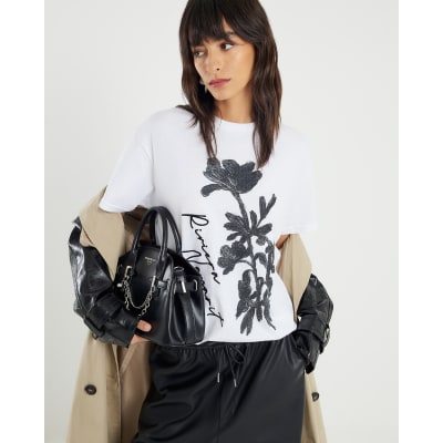 White Riveria Floral T-Shirt