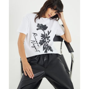 White Riveria Floral T-Shirt