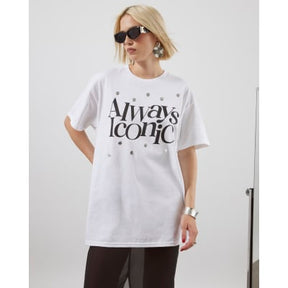 White Short Sleeve Always Iconic T-shirt