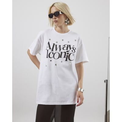 White Short Sleeve Always Iconic T-shirt