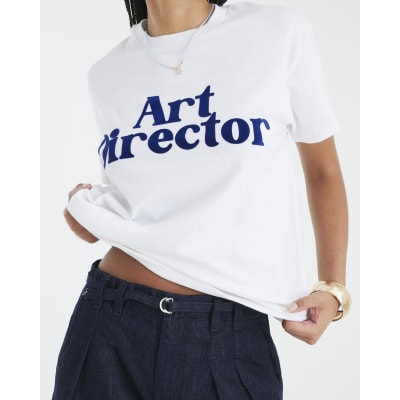 White Short Sleeve Art Director T-shirt