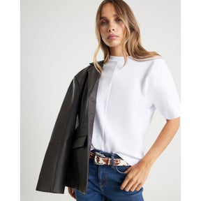 White Short Sleeve Boxy T-shirt