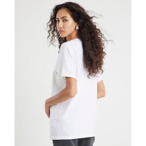 White Short Sleeve Diamante Tie T-shirt