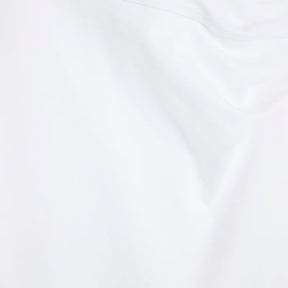 White Short Sleeve Drape Side Midi Dress
