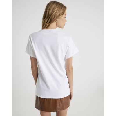 White Short Sleeve French Toast T-shirt