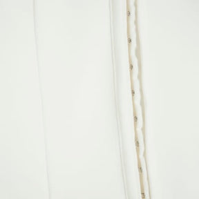 White Short Sleeve Hook and Eye Polo Shirt