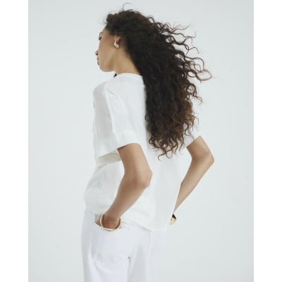 White Short Sleeve Pocket Utility T-shirt
