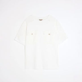 White Short Sleeve Pocket Utility T-shirt