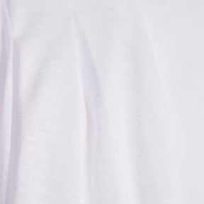 White Short Sleeve Shoulder Pleat T-Shirt