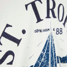 White Short Sleeve St Tropez T-shirt