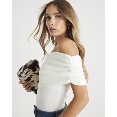 White Sleeveless Asymmetric Drape Top