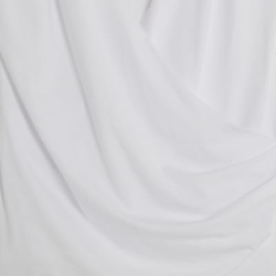 White Sleeveless Cowl Neck Drape Tank Top