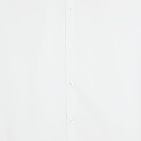 White slim fit long sleeve shirt