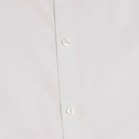 White slim fit long sleeve shirt