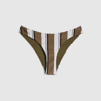 White Stripe Hardware Bikini Bottoms