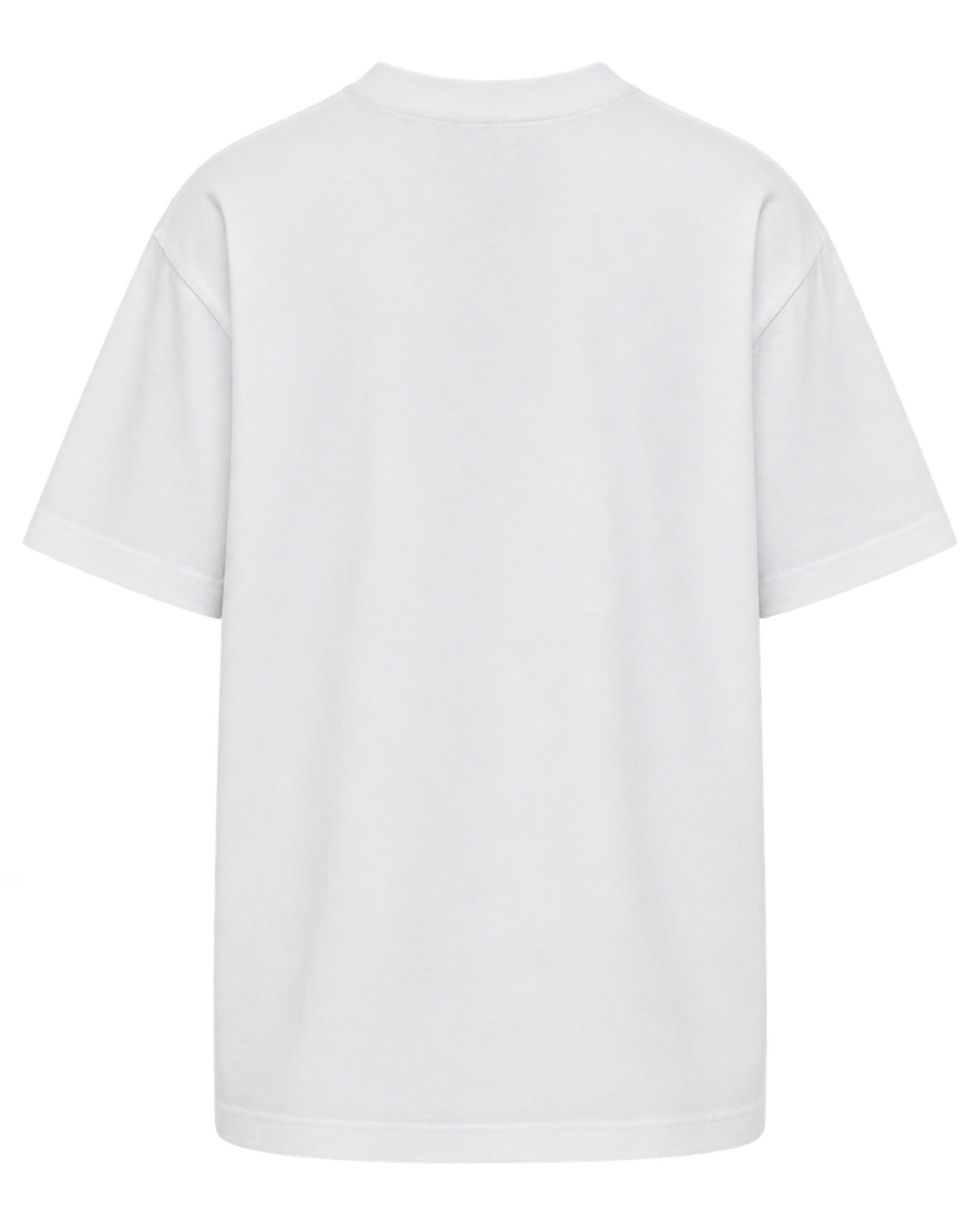 White t-shirt with Mcqueen Graffiti print