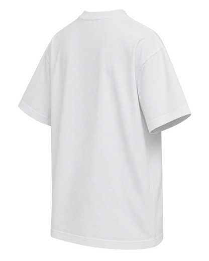 White t-shirt with Mcqueen Graffiti print