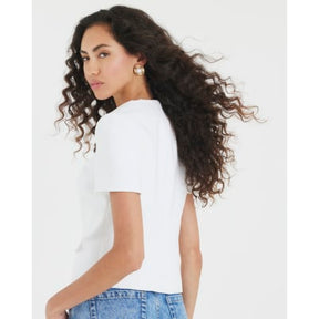 White Tailored Button Up Top