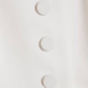 White Tailored Button Up Top